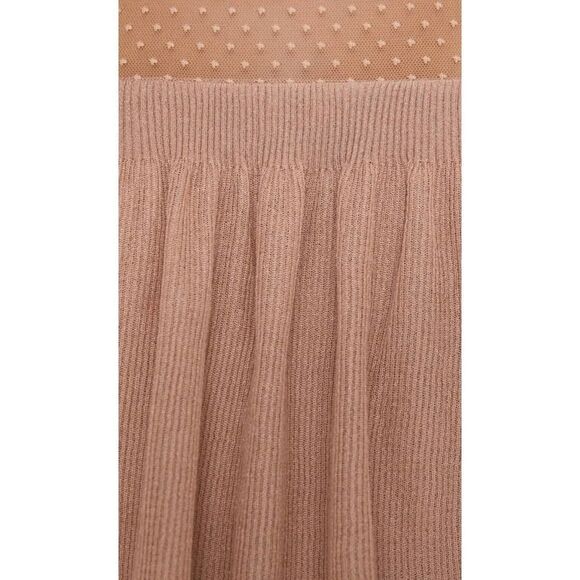 Zara EUC Ruffled Mesh Details Knit Top Blouse Size S Bloggers Favourite - Picture 5 of 9